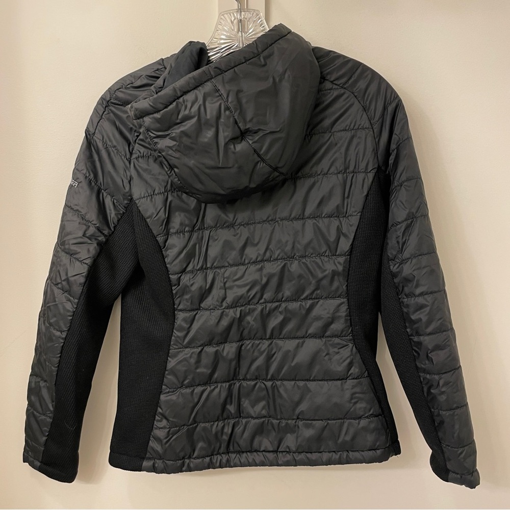 SPYDER Women’s Full Zip Insulated Hooded Quilted Puffer Jacket Black Small S - Picture 7 of 15